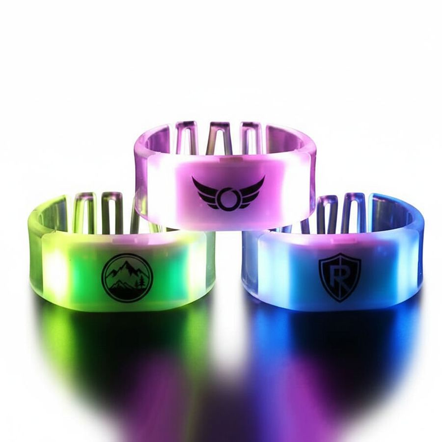 Glow Bangle Wristbands - Custom Patch
