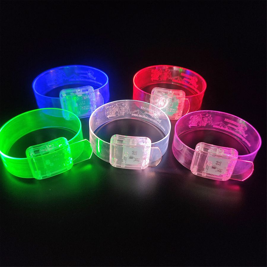 Light Up Plastic Wristbands - Custom Patch