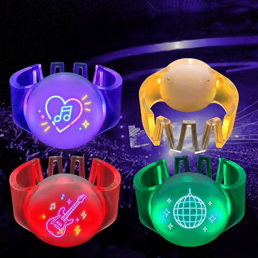 Glow Cheer Wristbands - Custom Patch