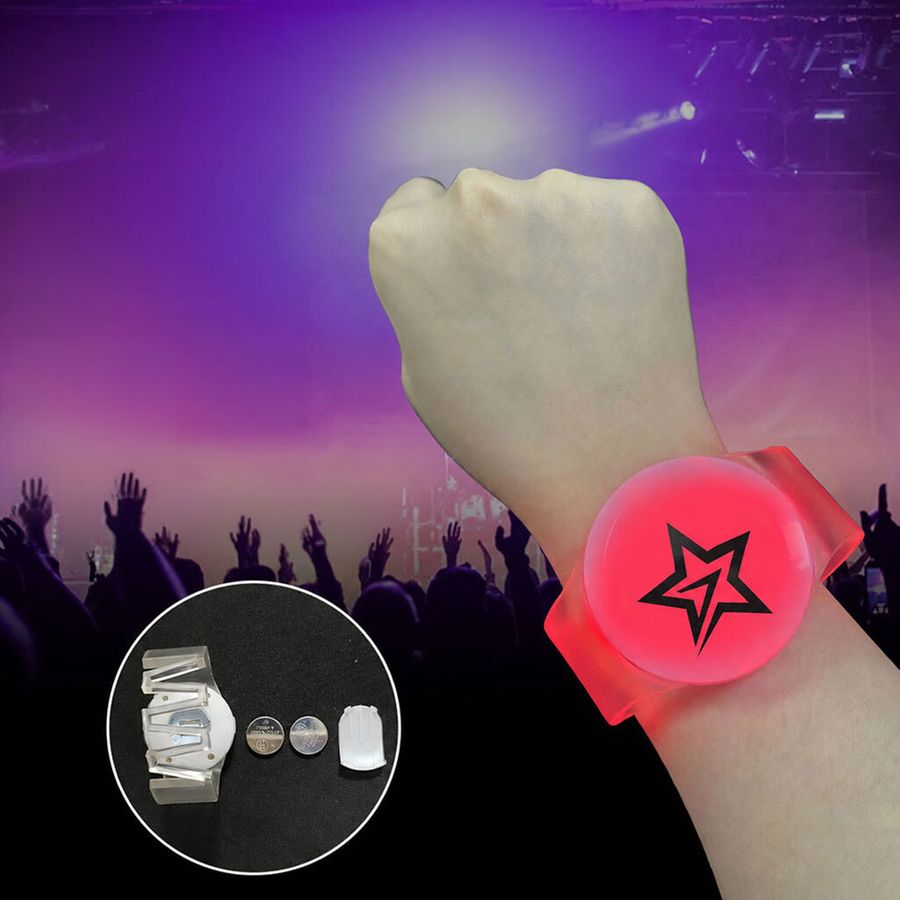 Glow Cheer Wristbands - Custom Patch