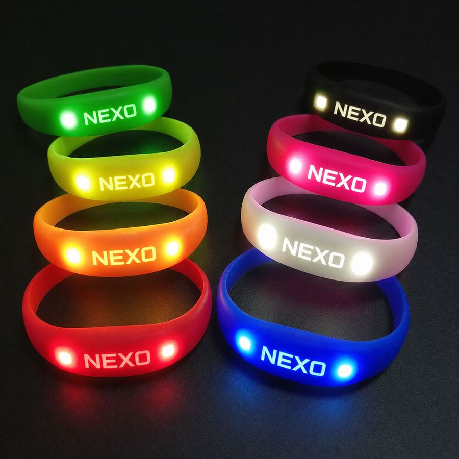 Light Up Silicone Wristbands - Custom Patch