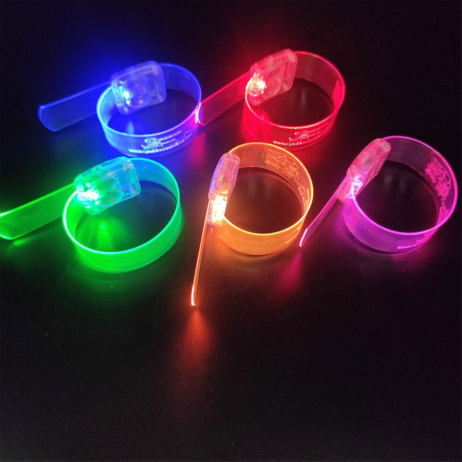 Light Up Plastic Wristbands - Custom Patch