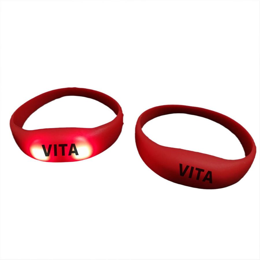 Light Up Silicone Wristbands - Custom Patch