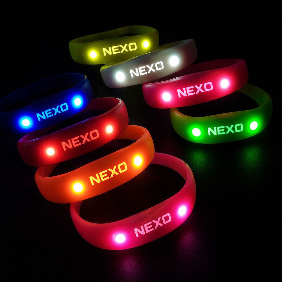 Light Up Silicone Wristbands - Custom Patch