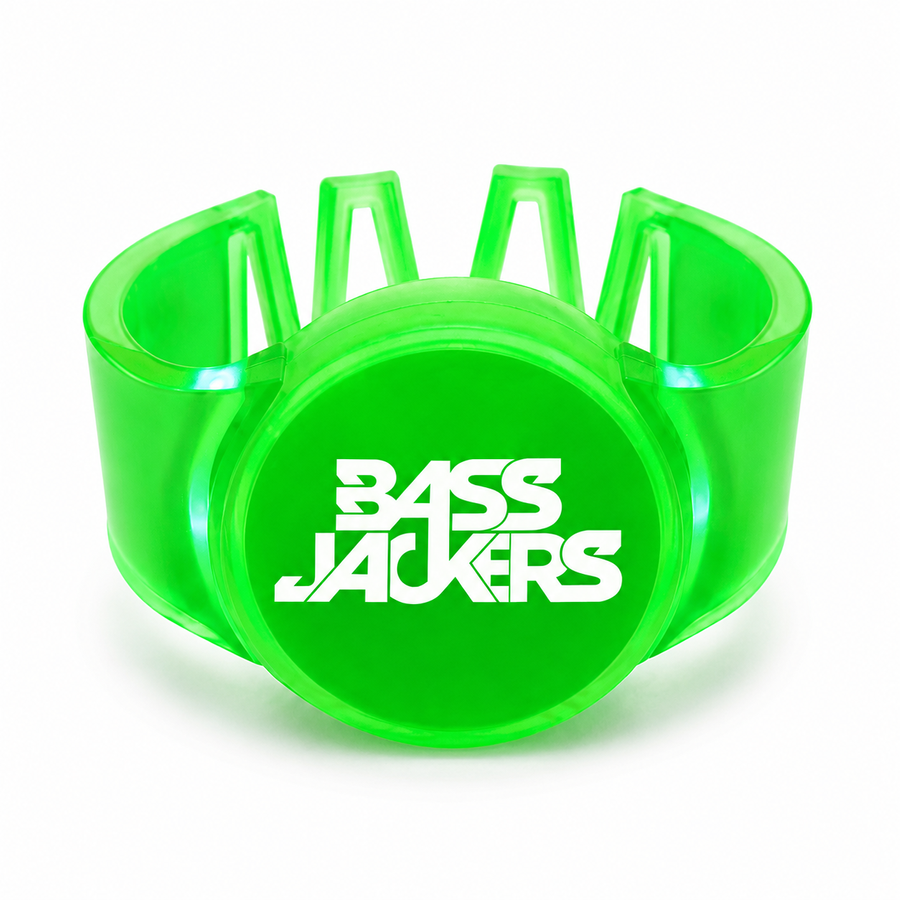 Glow Cheer Wristbands - Custom Patch