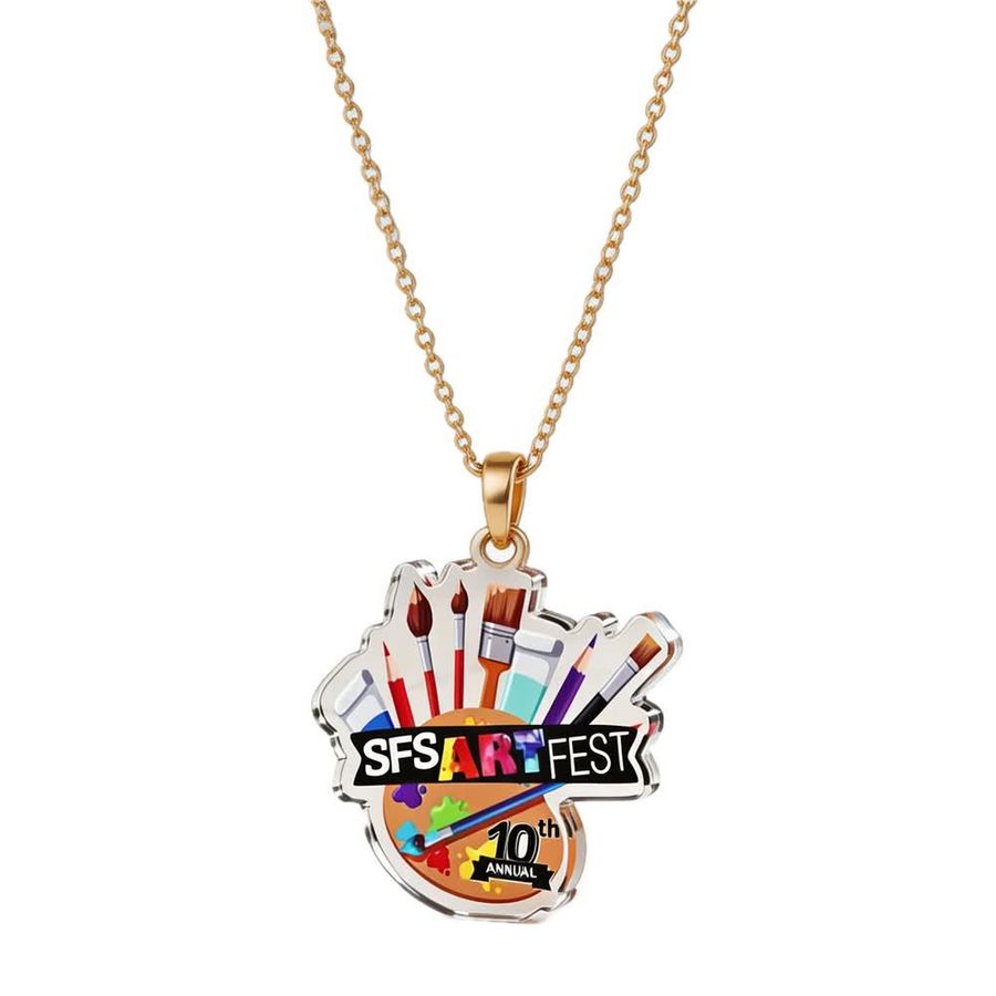Acrylic Charm Necklaces - Custom Patch