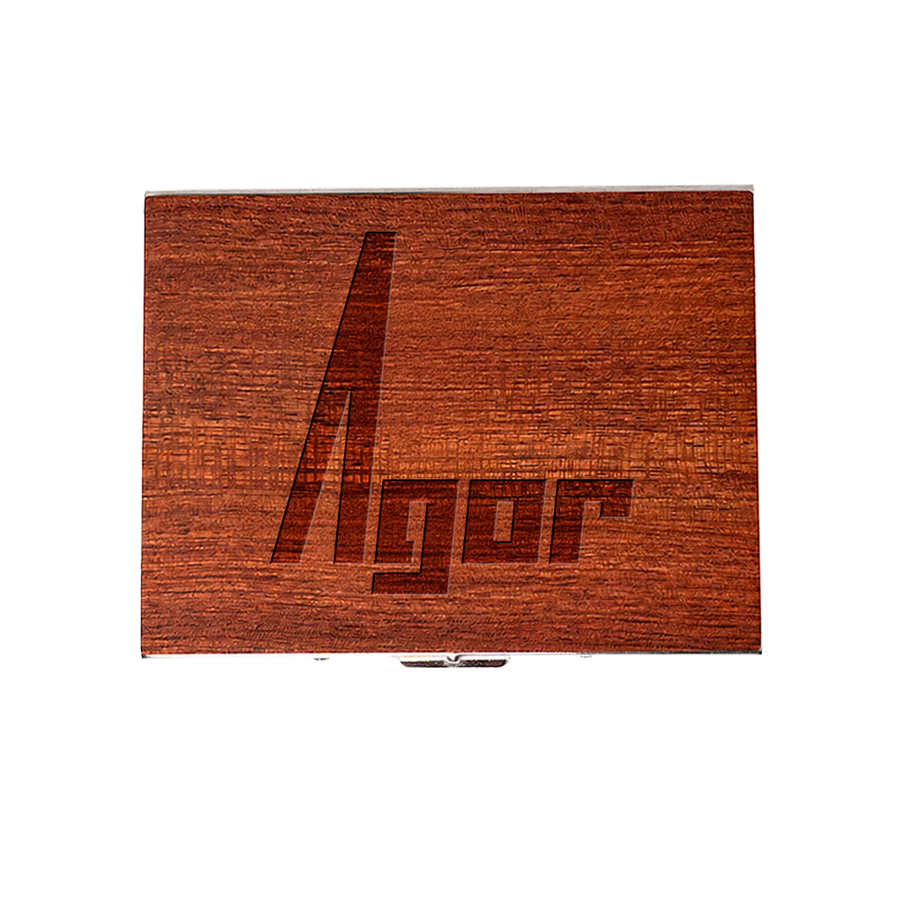 Metal Framed Wooden Cigarette Cases - Custom Patch