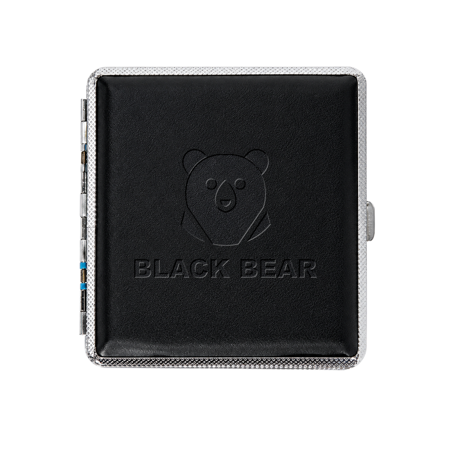 Leather Grain Metal Cigarette Cases - Custom Patch