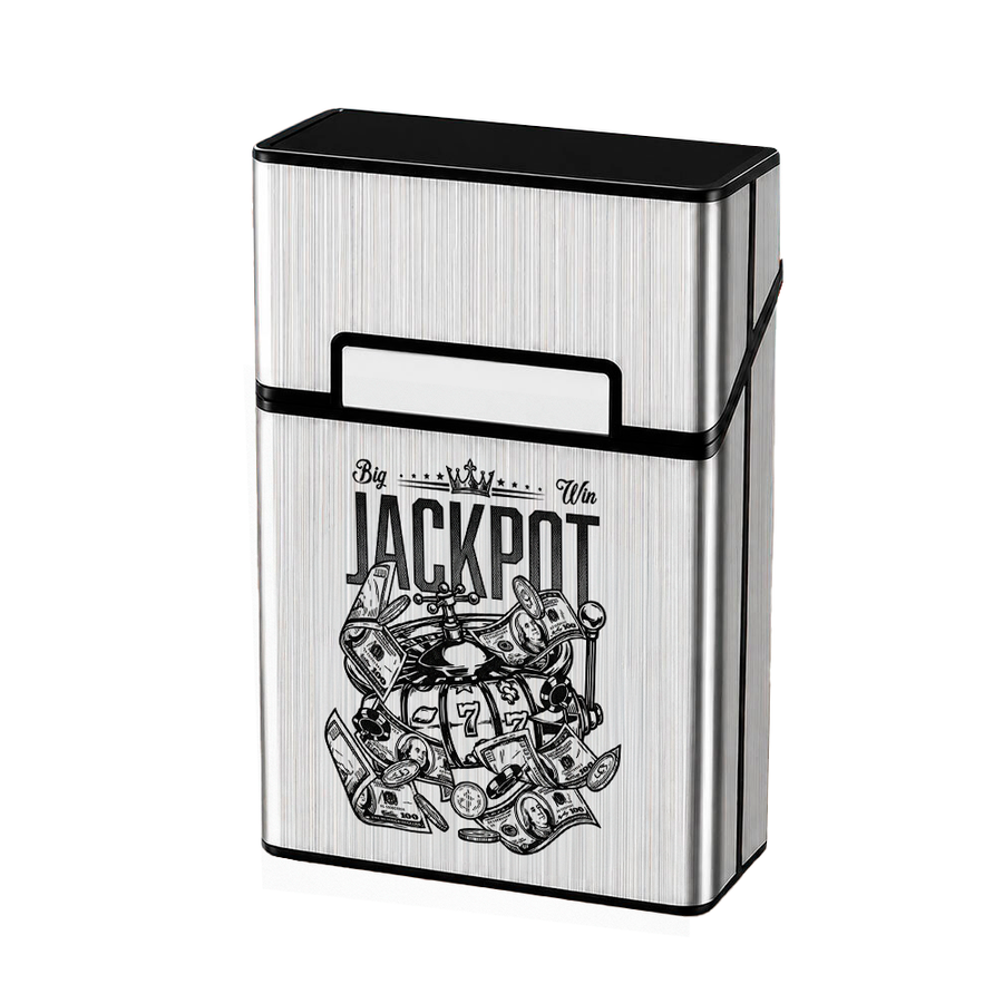 Metal Lid Cigarette Cigarette Cases - Custom Patch