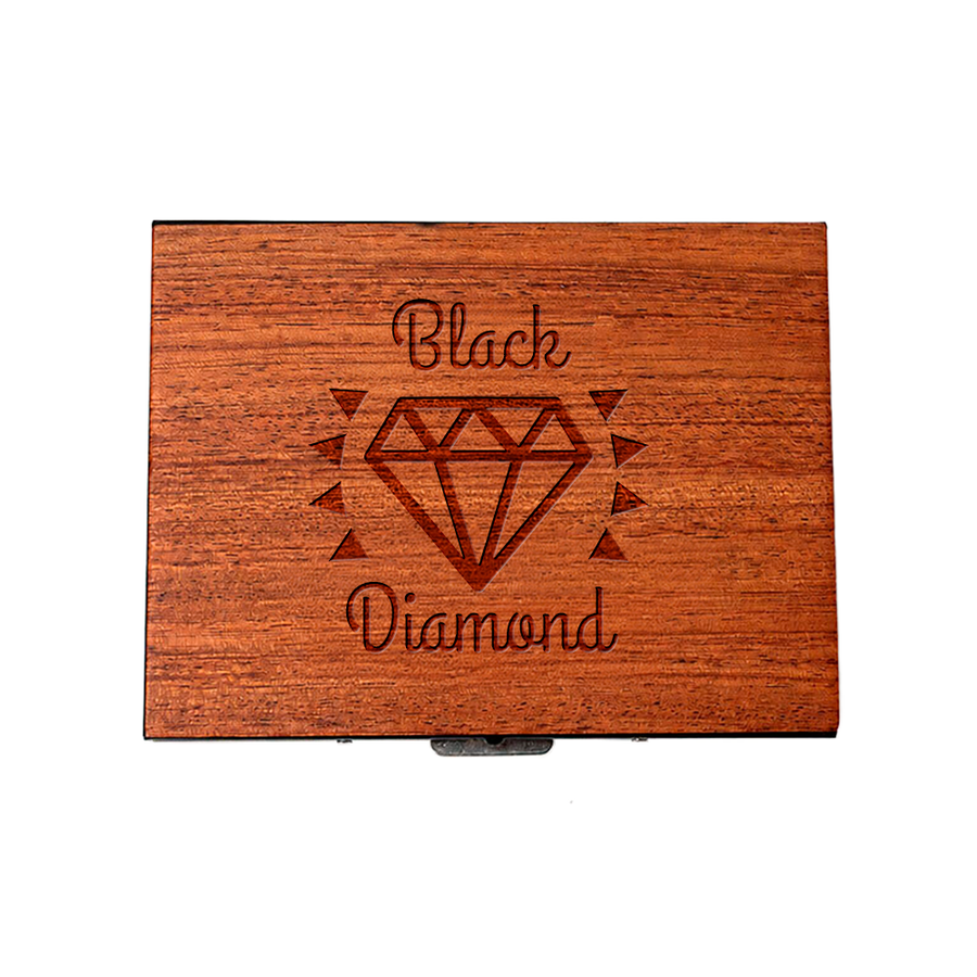 Metal Framed Wooden Cigarette Cases - Custom Patch