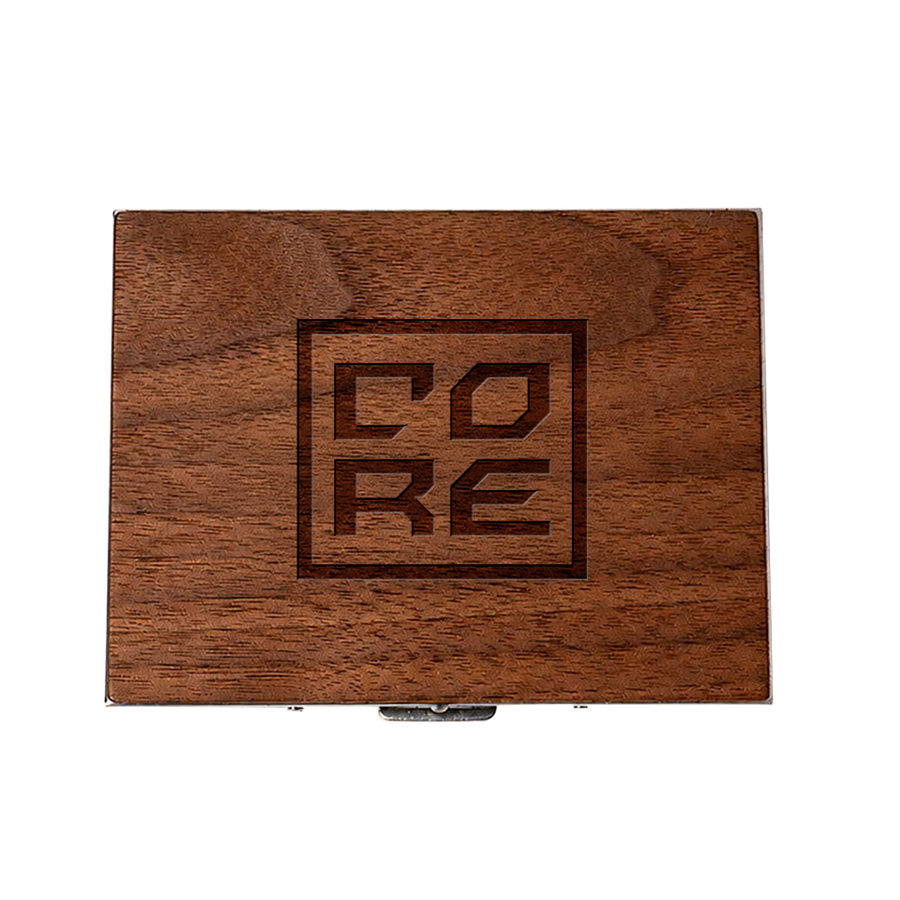 Metal Framed Wooden Cigarette Cases - Custom Patch