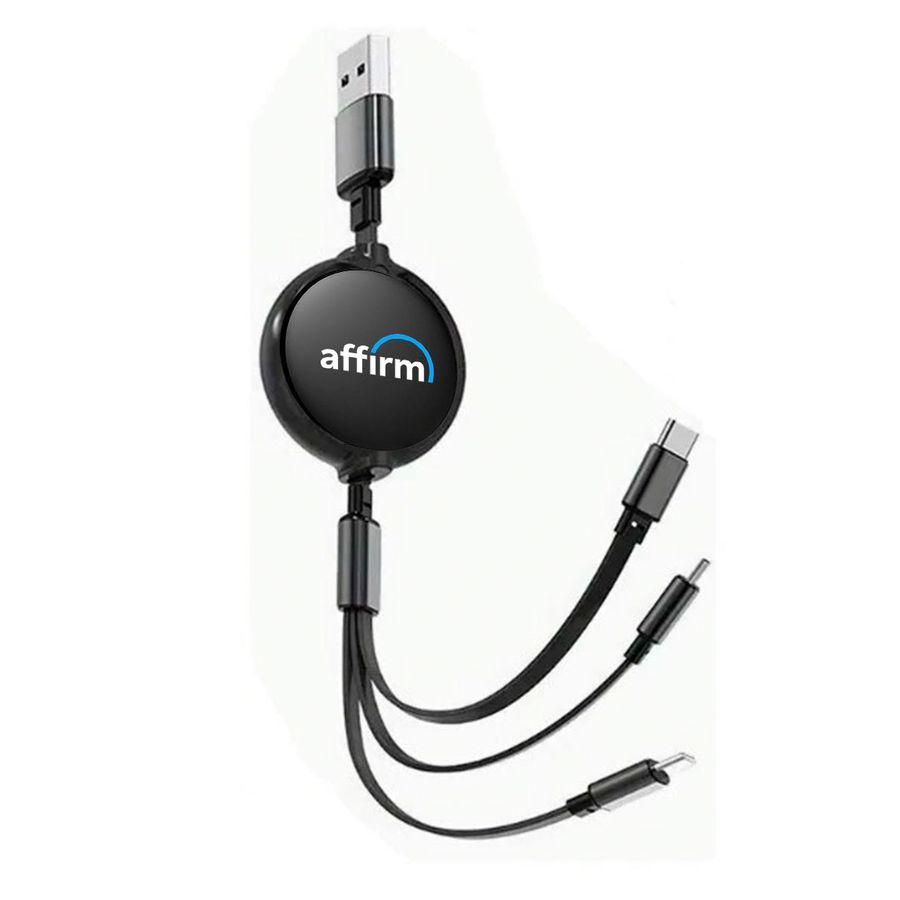 Soft Silicone 3-in-1 Charging Cables - Custom Patch