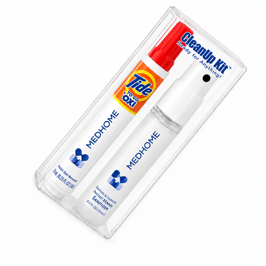 CleanUp Kit - Tide® to Go + Oxi and Sani-Pen® Clipless™ Travel Kits - Custom Patch