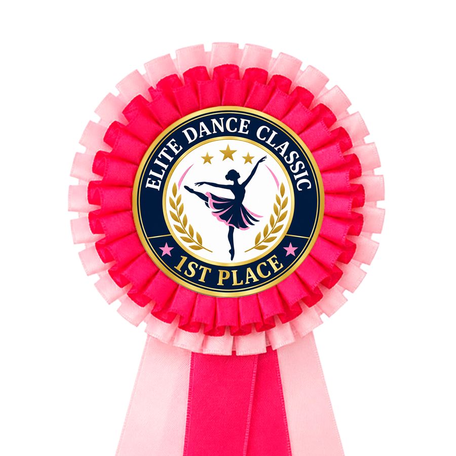 2 Tier Rosette Buttons - Custom Patch