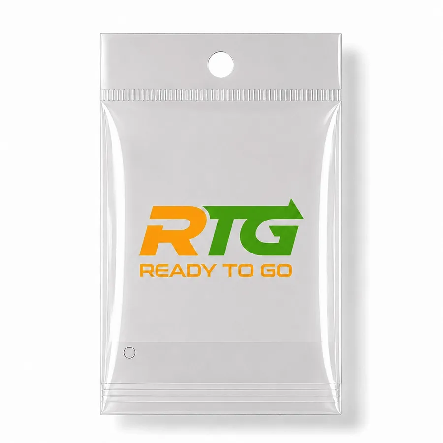 Header Bags with Round Hang Hole - Custom Patch