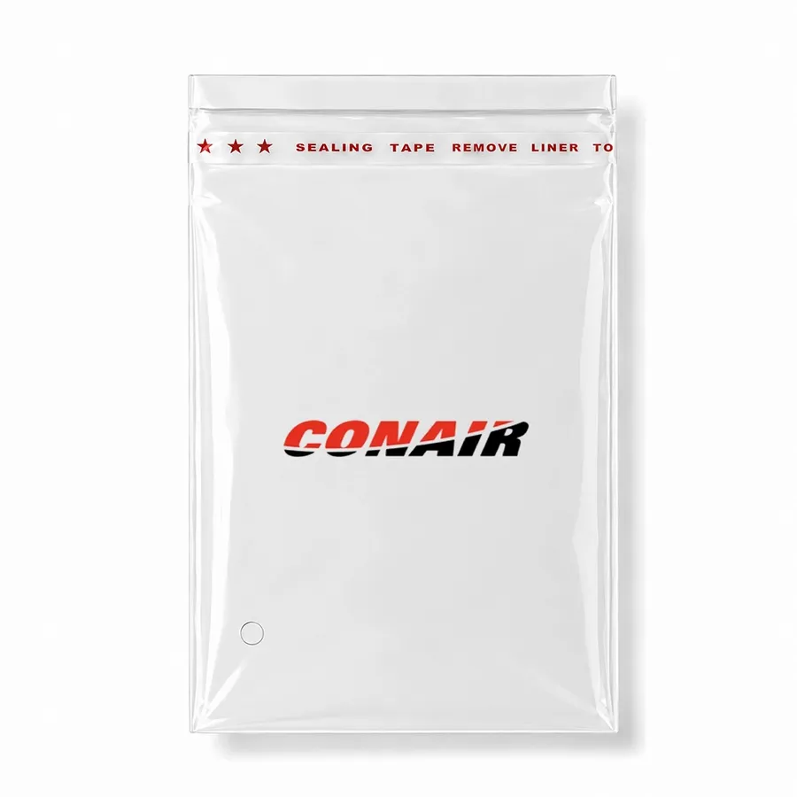 Resealable Clear Poly Bags - Custom Patch