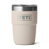 YETI Rambler 8 OZ Stackable Cup w/ MagSlider Lid - Laser Engraved Cape Taupe