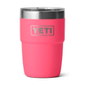 YETI Rambler 8 OZ Stackable Cup w/ MagSlider Lid - Laser Engraved Tropical Pink