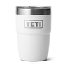 YETI Rambler 8 OZ Stackable Cup w/ MagSlider Lid - Laser Engraved White