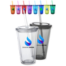 16 Oz Vibrant Sip Tumblers with Straw 